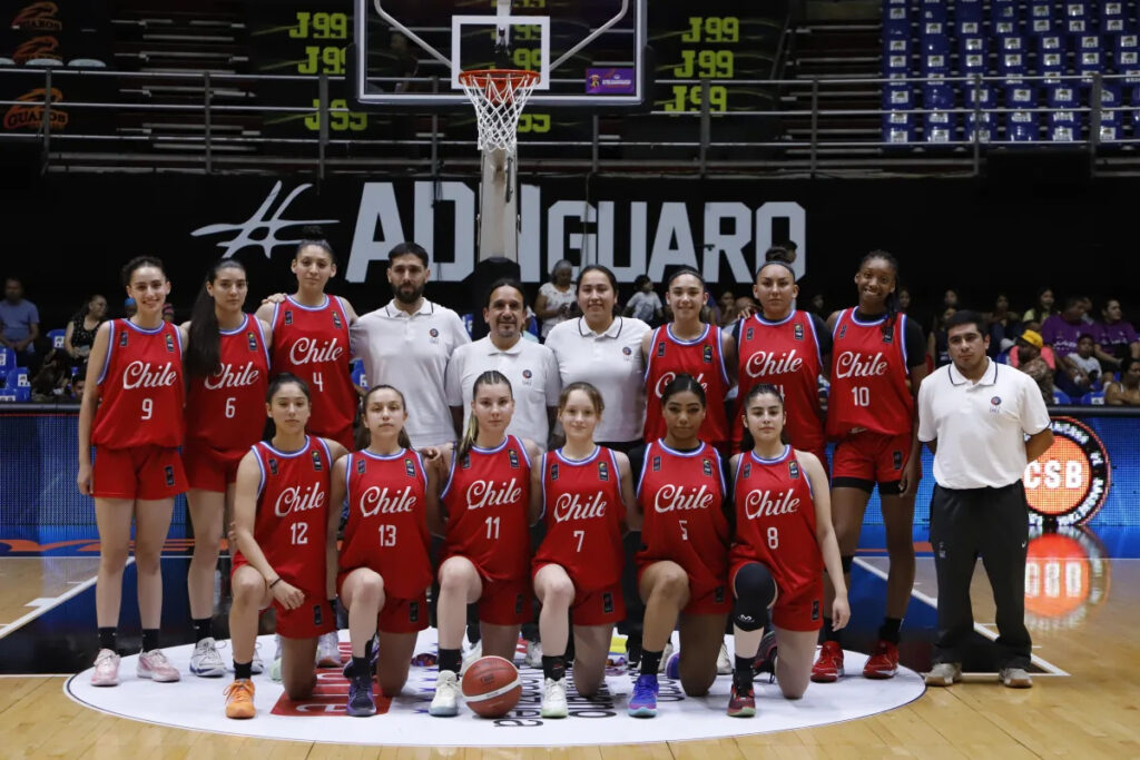 La Selección U15 de Chile en el Sudamericano femenino disputado en Barquisimeto, Venezuela.