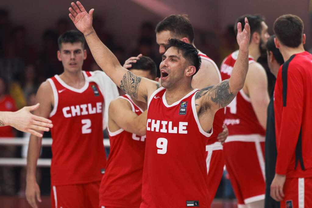 La Selección de básquetbol de Chile en el Clasificatorio a la AmeriCup 2025.